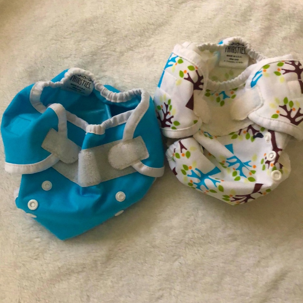Thirsties diaper covers. Size 1